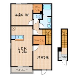 掛川駅 車移動7分  2.8km 2階の物件間取画像